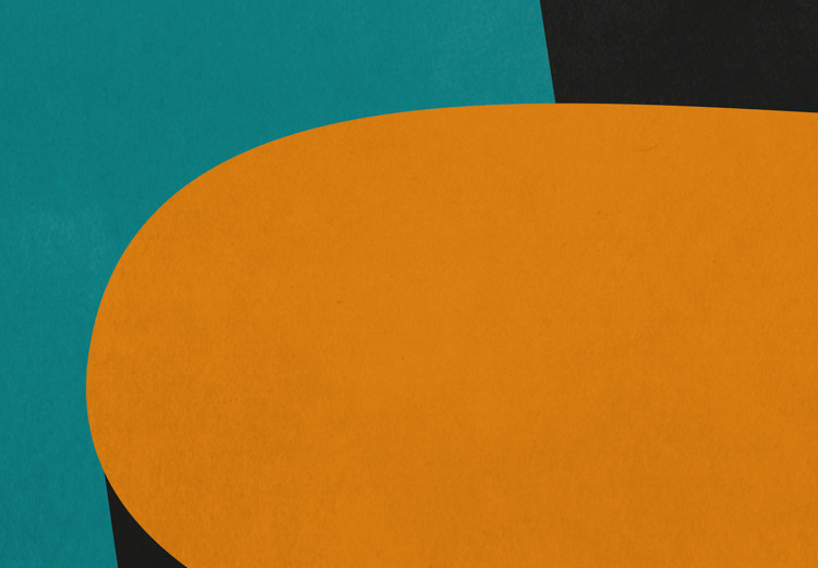 Canvas Art Print Modernistic, orange wave - geometric abstraction 134373 additionalImage 4