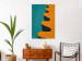 Canvas Art Print Modernistic, orange wave - geometric abstraction 134373 additionalThumb 3
