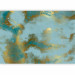 Wall Mural Abstract sky - blue background composition with gold patterns 135973 additionalThumb 5