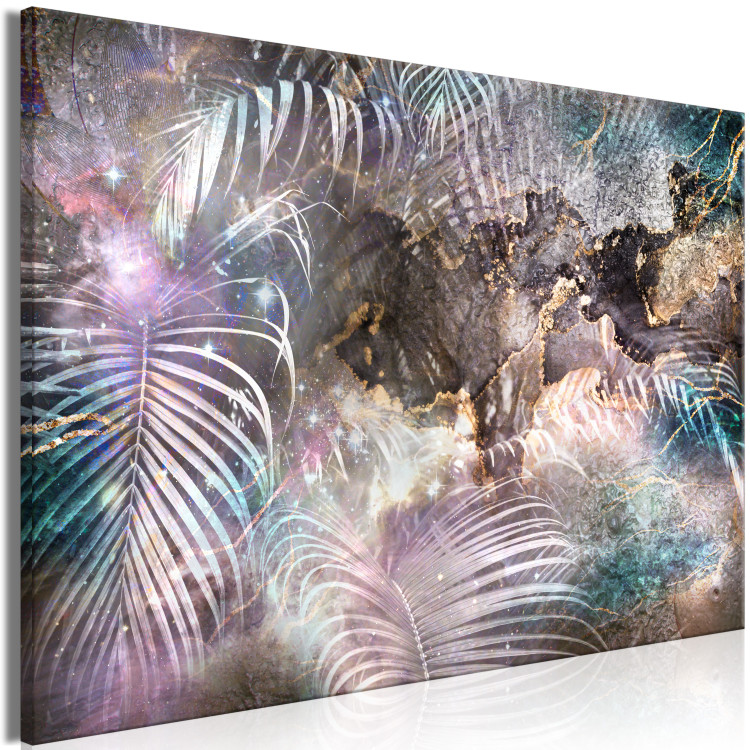 Canvas In the Enchanted Jungle (1-piece) Wide - plant abstraction 137873 additionalImage 2
