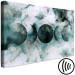 Canvas Print Phases of the Planet (1-piece) - abstraction in turquoise-black colors 145273 additionalThumb 6
