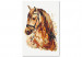 Paint by number Horse Portrait - Animal With a Beautiful Mane on a Gray Background 148873 additionalThumb 4