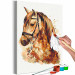 Paint by number Horse Portrait - Animal With a Beautiful Mane on a Gray Background 148873 additionalThumb 5
