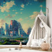 Wall Mural Futuristic City - Urban Landscape Stylized as a Video Game 150673 additionalThumb 6