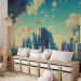 Wall Mural Futuristic City - Urban Landscape Stylized as a Video Game 150673 additionalThumb 2