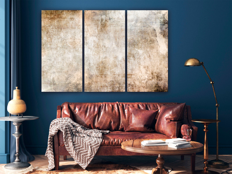 Canvas Rust Texture - Textural Abstraction in Shades of Pastel Brown 151773 additionalImage 3