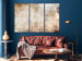 Canvas Rust Texture - Textural Abstraction in Shades of Pastel Brown 151773 additionalThumb 3