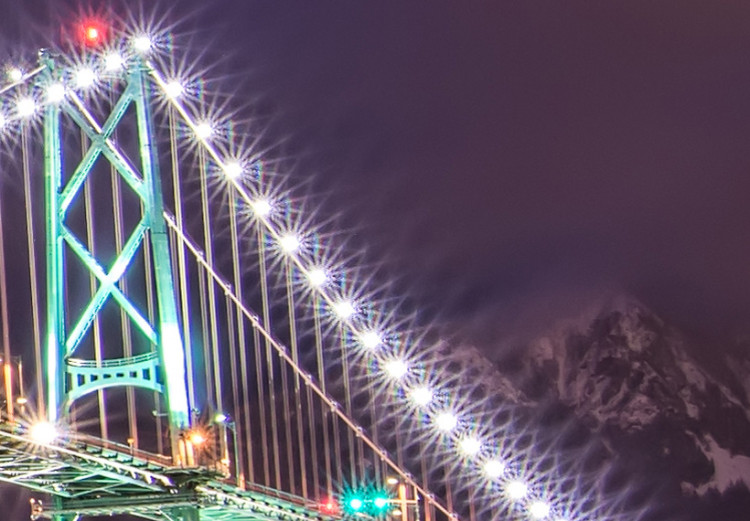 Canvas Lions Gate Bridge in Vancouver at night 50573 additionalImage 4