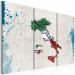 Canvas Map of Italy - triptych 55373 additionalThumb 2
