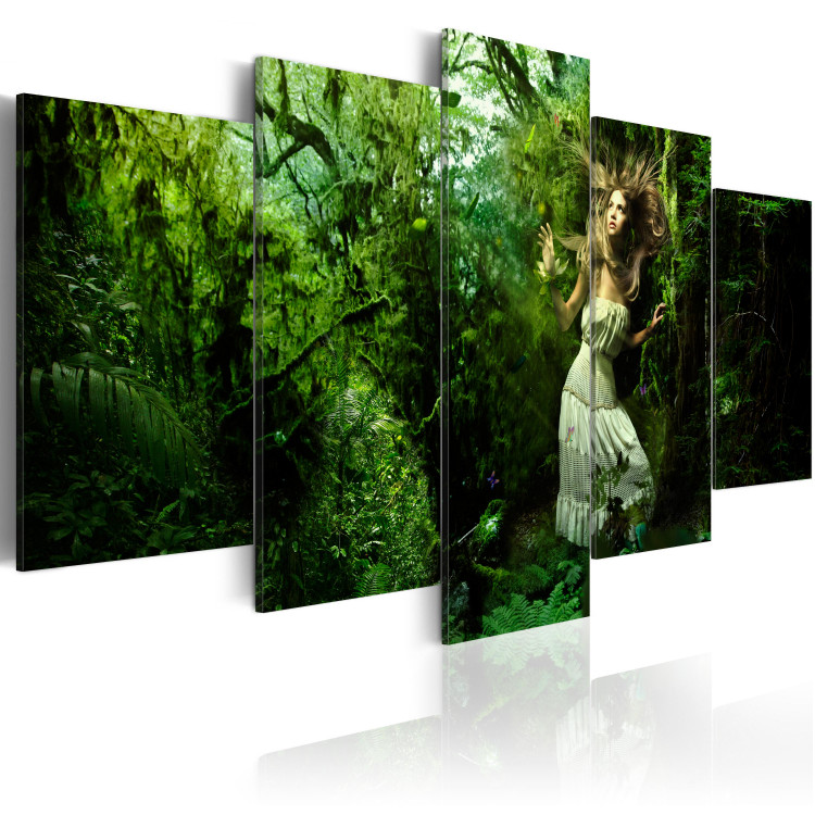 Canvas Art Print Lost in greenery 58873 additionalImage 2