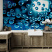 Wall Mural Blue Water with Bubbles - Geometric Shapes on a Blurred Background 60773 additionalThumb 6