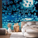 Wall Mural Blue Water with Bubbles - Geometric Shapes on a Blurred Background 60773