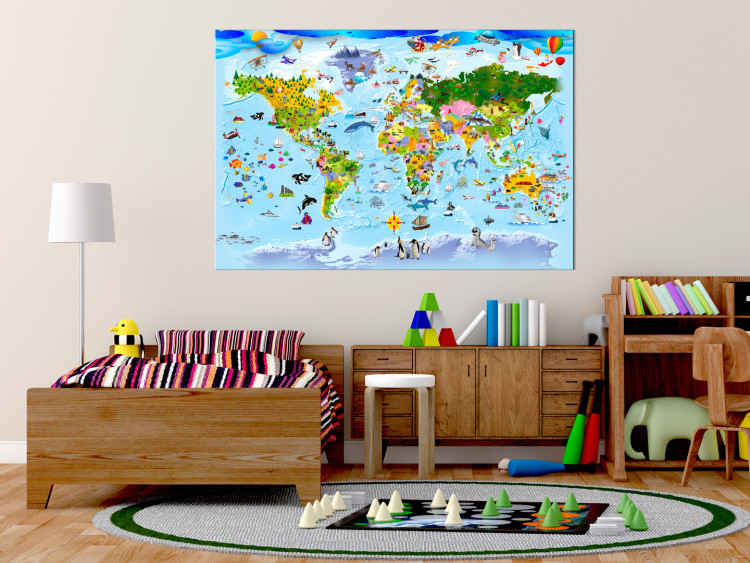 Decorative Pinboard Children's Map: Colourful Travels [Cork Map] 97573 additionalImage 3