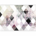 Photo Wallpaper Rhombic Chessboard (Pink) 107583 additionalThumb 5