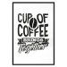 Wall Poster Cup of Coffee Brings Together - black and white text and a coffee bean 114683 additionalThumb 15