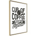 Wall Poster Cup of Coffee Brings Together - black and white text and a coffee bean 114683 additionalThumb 6