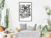 Wall Poster Cup of Coffee Brings Together - black and white text and a coffee bean 114683 additionalThumb 5
