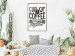 Wall Poster Cup of Coffee Brings Together - black and white text and a coffee bean 114683 additionalThumb 7