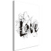 Canvas Blooming love - Love inscription surrounded by flowers in line art 116483 additionalThumb 2