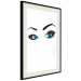 Poster Two-Toned Eyes - composition with woman's blue eyes on a white background 117283 additionalThumb 3