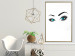 Poster Two-Toned Eyes - composition with woman's blue eyes on a white background 117283 additionalThumb 13