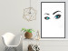 Poster Two-Toned Eyes - composition with woman's blue eyes on a white background 117283 additionalThumb 4