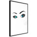 Poster Two-Toned Eyes - composition with woman's blue eyes on a white background 117283 additionalThumb 11
