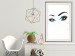 Poster Two-Toned Eyes - composition with woman's blue eyes on a white background 117283 additionalThumb 21