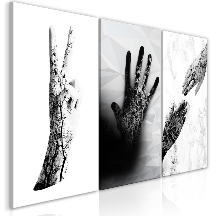 Canvas Print Female Hands (3 Parts) 118183 additionalImage 2