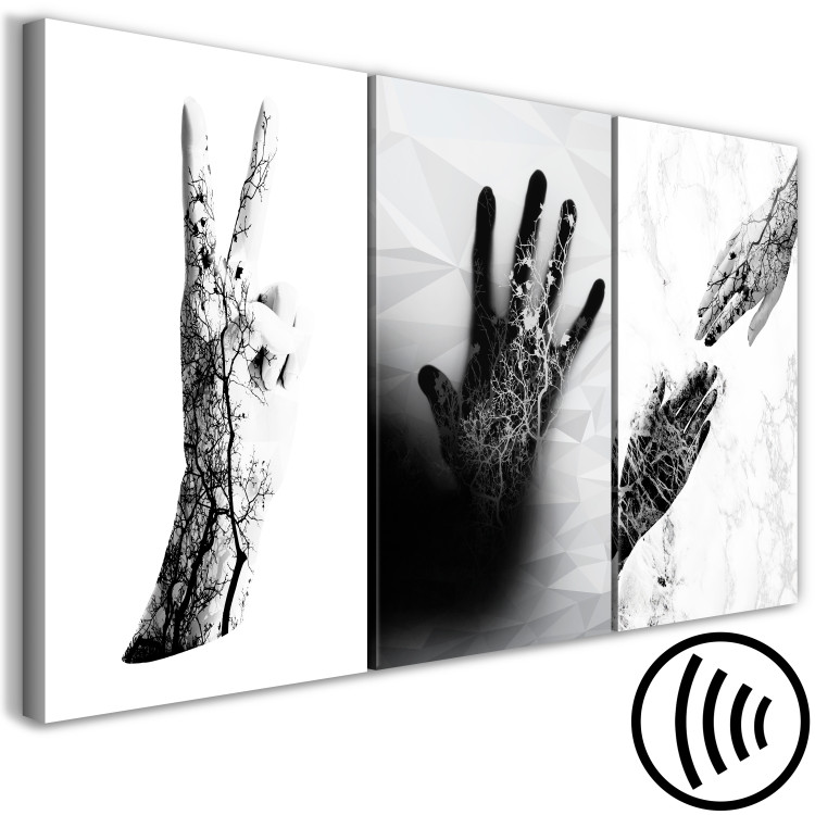 Canvas Print Female Hands (3 Parts) 118183 additionalImage 6