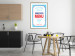 Wall Poster Menu - blue advertising pattern with English captions and fish 123583 additionalThumb 13