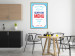 Wall Poster Menu - blue advertising pattern with English captions and fish 123583 additionalThumb 5