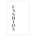 Wall Poster Fashion - black vertical English inscription on a white contrasting background 126683 additionalThumb 19
