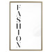 Wall Poster Fashion - black vertical English inscription on a white contrasting background 126683 additionalThumb 17
