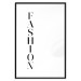Wall Poster Fashion - black vertical English inscription on a white contrasting background 126683 additionalThumb 15