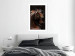 Poster Fiery Wind - portrait of a proud horse with brown fur on a black background 126883 additionalThumb 3