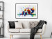 Poster Sleeping Dog - colorful animal on a white background in an abstract style 126983 additionalThumb 18