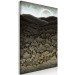 Canvas Art Print Forest, mountains and sun - a cartoon landscape in dark tones 127983 additionalThumb 2