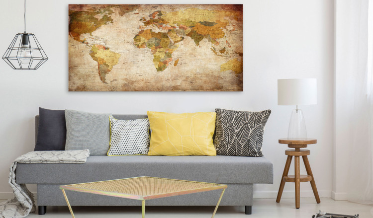 Large canvas print World Map: Time Travel II [Large Format] 128883 additionalImage 6
