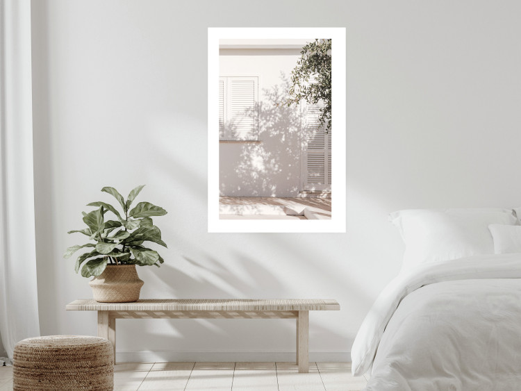Poster Fine Leaf Light - summer composition with plants against architecture backdrop 129483 additionalImage 5