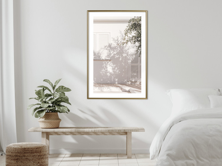 Poster Fine Leaf Light - summer composition with plants against architecture backdrop 129483 additionalImage 13