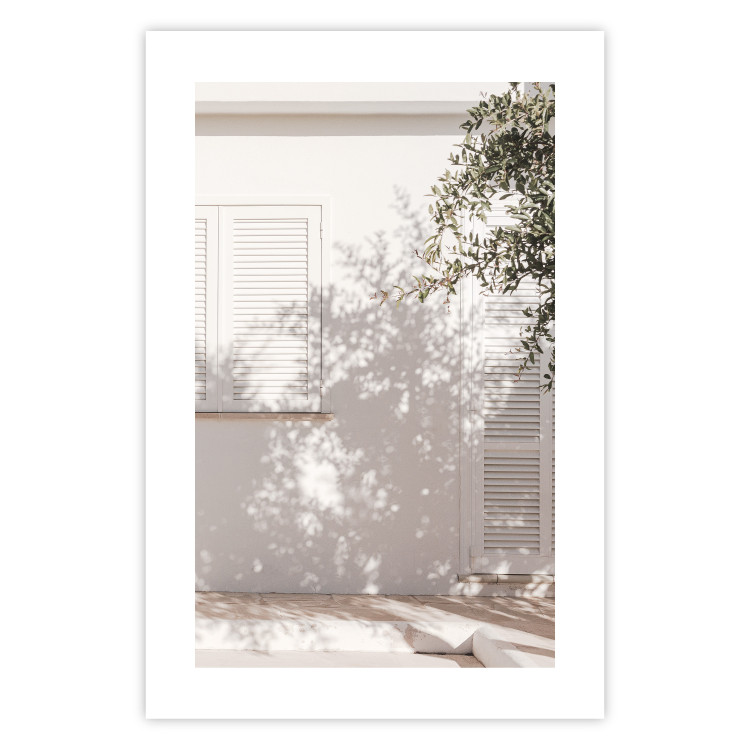 Poster Fine Leaf Light - summer composition with plants against architecture backdrop 129483 additionalImage 25