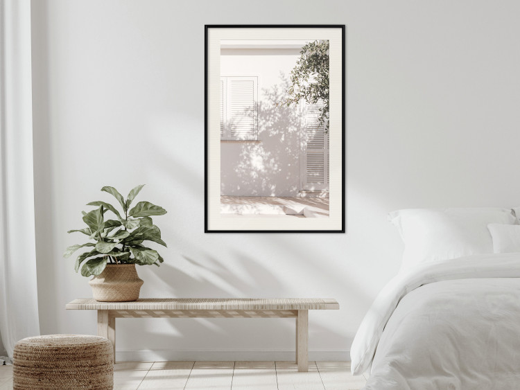 Poster Fine Leaf Light - summer composition with plants against architecture backdrop 129483 additionalImage 24