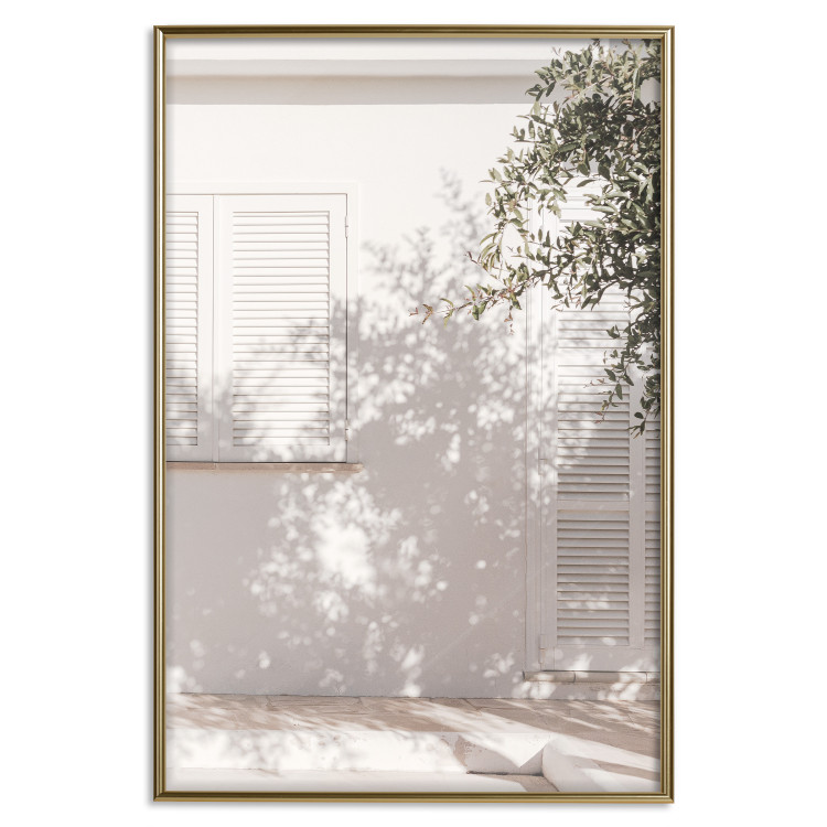 Poster Fine Leaf Light - summer composition with plants against architecture backdrop 129483 additionalImage 17