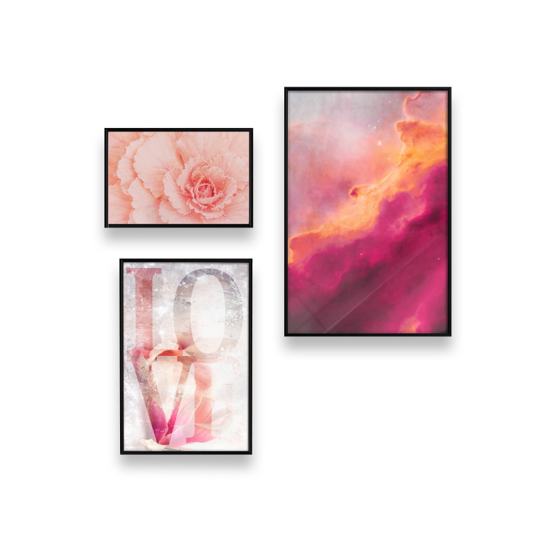 Wall art in set The colour of love 129683 additionalImage 1