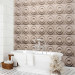 Photo Wallpaper Coffee, circles and squares - an abstract decor feature with circles in the background in shades of biscuits and coffee 129883 additionalThumb 8