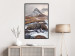 Wall Poster Kirkjufell - winter landscape of a mountain and a stream against the sky 130383 additionalThumb 6