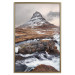 Wall Poster Kirkjufell - winter landscape of a mountain and a stream against the sky 130383 additionalThumb 25