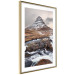 Wall Poster Kirkjufell - winter landscape of a mountain and a stream against the sky 130383 additionalThumb 7