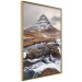 Wall Poster Kirkjufell - winter landscape of a mountain and a stream against the sky 130383 additionalThumb 14